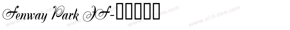 Fenway Park JF字体转换